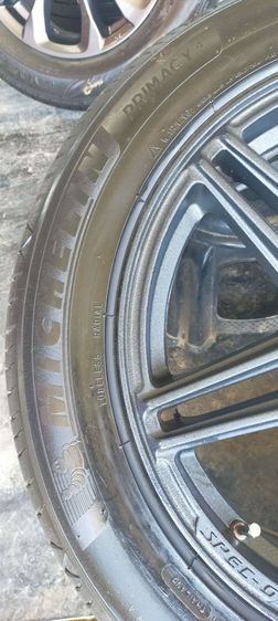 แม็กlenso แท้ ขอบ17 พร้อมยางมิชลิน 215 55 17 ปลายปี22 ยางสวย ใส่รถ 5 รู 114 ได้ทุกรุ่น เช่นcamry accord innova  ยางสวยทุกเส้น รูปที่ 10