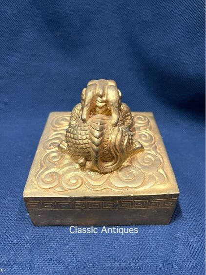 ตราประทับ สิงโตจีน กะไหล่ทอง สะสมA5 รูปที่ 6