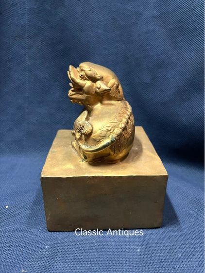 ตราประทับ สิงโตจีน กะไหล่ทอง สะสมA4 รูปที่ 8