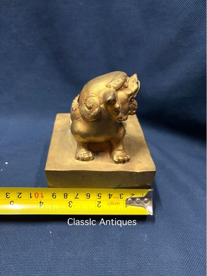 ตราประทับ สิงโตจีน กะไหล่ทอง สะสมA4 รูปที่ 12