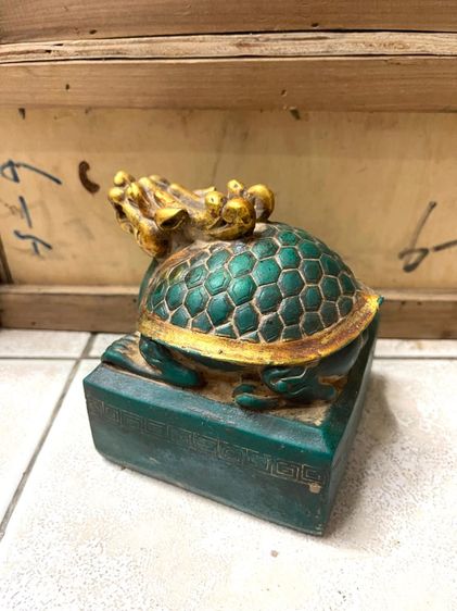 ตราประทับ เต่ามังกร หินแกะสลัก สะสม รูปที่ 7