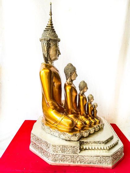 พระพุทธเจ้า 5 พระองค์ พิธีพุทธาภิเษก วัดผาซ่อนแก้ว จ.เพชรบูรณ์ ปี2565 เนื้อโลหะทองเหลือง หน้าตัก9นิ้ว รูปที่ 2