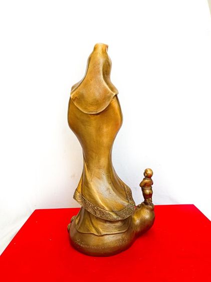 รูปหล่อ เจ้าแม่กวนอิม และ กิมท้ง วัดเล่งเน่ยยี่ ปี2564 เนื้อทองเหลือง สูง40 ซม. รูปที่ 3