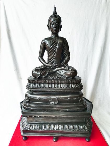 พระนิรันตราย กรมตำรวจ วัดบวรนิเวศน์วรวิหาร ปี2555 หน้าตัก9นิ้ว เนื้อโลหะทองเหลือง