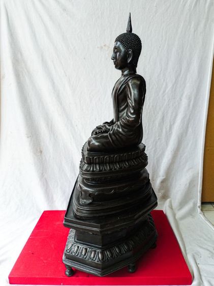 พระนิรันตราย กรมตำรวจ วัดบวรนิเวศน์วรวิหาร ปี2555 หน้าตัก9นิ้ว เนื้อโลหะทองเหลือง รูปที่ 5