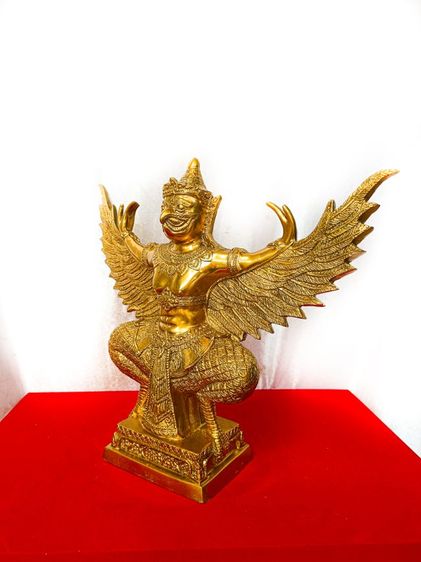 พญาครุฑ พุทธบูชา พิธีเศรษฐี มหาเศรษฐี วัดครุฑธาราม จ.อยุธยา ปี2561 เนื้อทองเหลือง รูปที่ 2