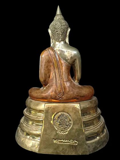หลวงพ่อโสธร บล็อกปี09 ออกปี2514 วัดโสธรวราราม หน้าตัก9นิ้ว เนื้อทองเหลือง 3กษัตริย์ รูปที่ 3