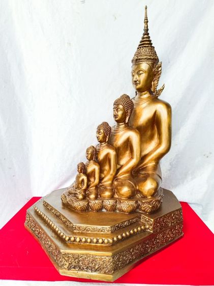 พระพุทธเจ้า 5 พระองค์ พิธีพุทธาภิเษก วัดผาซ่อนแก้ว จ.เพชรบูรณ์ ปี2565 เนื้อโลหะทองเหลือง หน้าตัก9นิ้ว รูปที่ 2