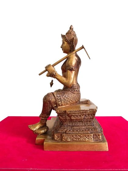 พระวิษณุกรรม เทพแห่งศิลปะการช่าง ออกโดย กรมศิลปากร ปี2547 เนื้อทองเหลือง หน้าตัก5นิ้ว รูปที่ 2
