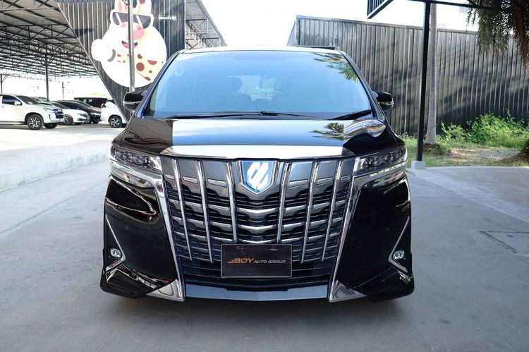Toyota Alphard 2018 2.5 Hybrid E-Four Welcab 4WD Utility-car ไฮบริด ไม่ติดแก๊ส เกียร์อัตโนมัติ ดำ รูปที่ 2