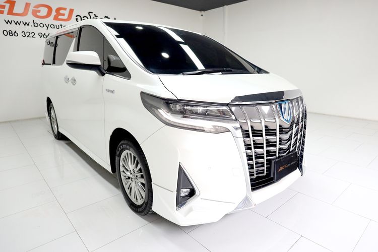 Toyota Alphard 2019 2.5 HV 4WD Utility-car ไฮบริด ไม่ติดแก๊ส เกียร์อัตโนมัติ ขาว รูปที่ 3