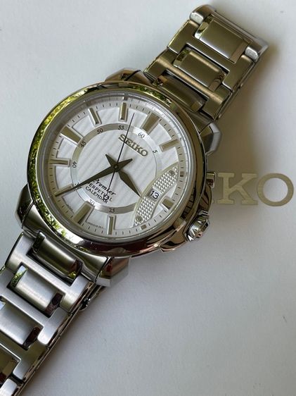 SEIKO Premier Perpetual Calendar White Dial  รุ่น SNQ155P1 รูปที่ 6