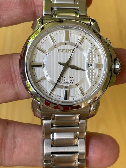 SEIKO Premier Perpetual Calendar White Dial  รุ่น SNQ155P1 รูปที่ 7