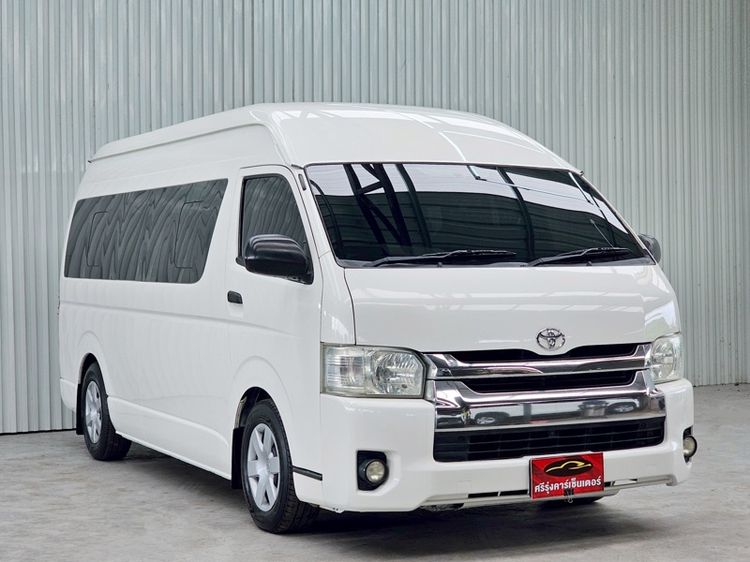 Toyota Commuter 2016 3.0 Van ดีเซล ไม่ติดแก๊ส เกียร์ธรรมดา ขาว รูปที่ 3