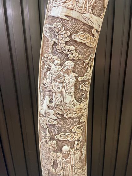 เทพเจ้า ฮกลกซิ้ว งานแกะสลักเก่าสะสม รูปที่ 2