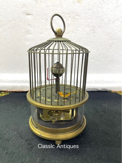 นาฬิกา กรงนก ทองเหลือง สะสมA6