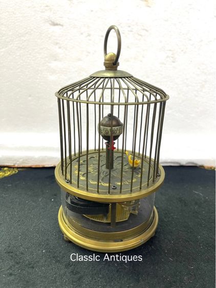 นาฬิกา กรงนก ทองเหลือง สะสมA6 รูปที่ 2