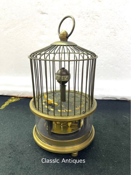 นาฬิกา กรงนก ทองเหลือง สะสมA6 รูปที่ 3