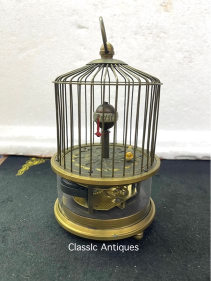 นาฬิกา กรงนก ทองเหลือง สะสมA6 รูปที่ 5