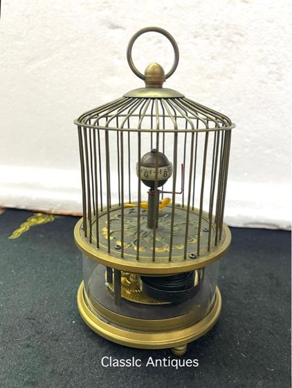 นาฬิกา กรงนก ทองเหลือง สะสมA6 รูปที่ 4