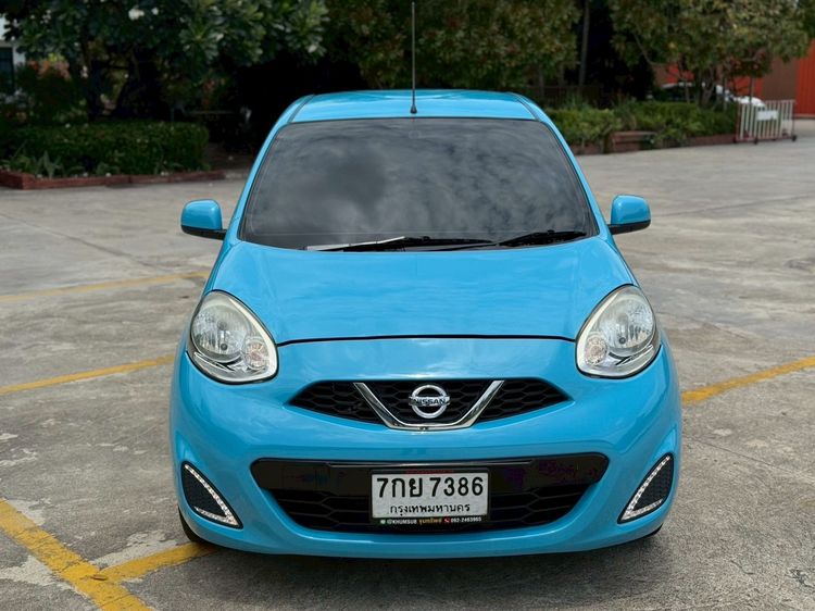 Nissan March 2018 1.2 E Sedan เบนซิน ไม่ติดแก๊ส เกียร์อัตโนมัติ ฟ้า รูปที่ 3