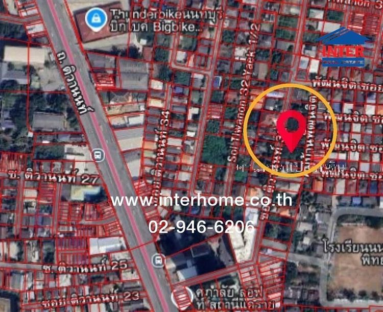 ไม่ใช่ ที่ดินเปล่า 444 ตร.ว. ที่ดิน ซอยติวานนท์32 ถนนติวานนท์ ถนนแจ้งวัฒนะ เมืองนนทบุรี นนทบุรี รูปที่ 4
