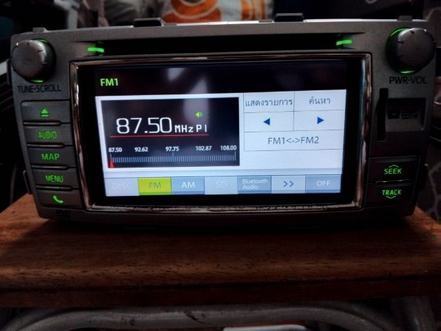 วิทยุจอเดิมแท้ถอดtoyotaฟอร์จูเนอร์ปี15