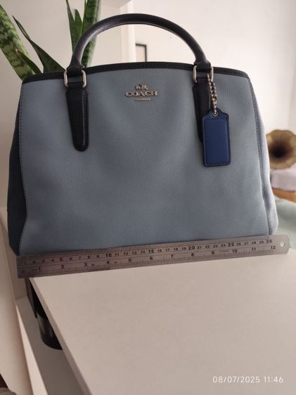 กระเป๋าหนัง COACH สีทูโทน มือสองขายตามสภาพ รูปที่ 13