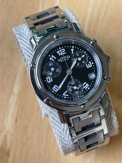 HERMES Watch Clipper Chronograph 31 mm Women s Black Dial CL1.310  รูปที่ 7