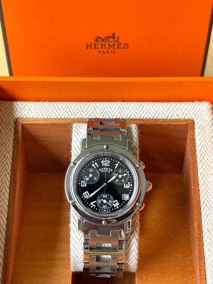 HERMES Watch Clipper Chronograph 31 mm Women s Black Dial CL1.310  รูปที่ 5