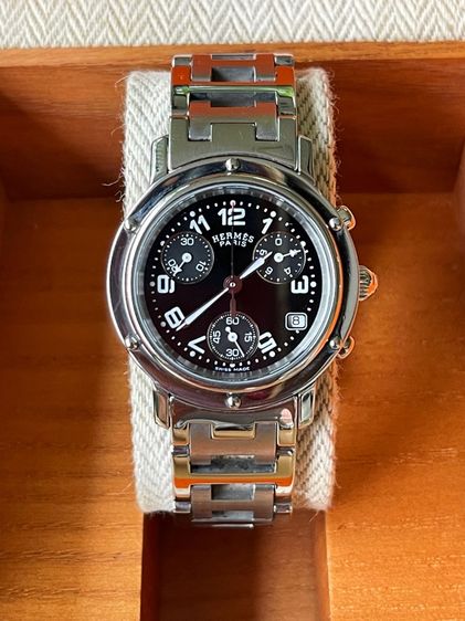 HERMES Watch Clipper Chronograph 31 mm Women s Black Dial CL1.310  รูปที่ 6