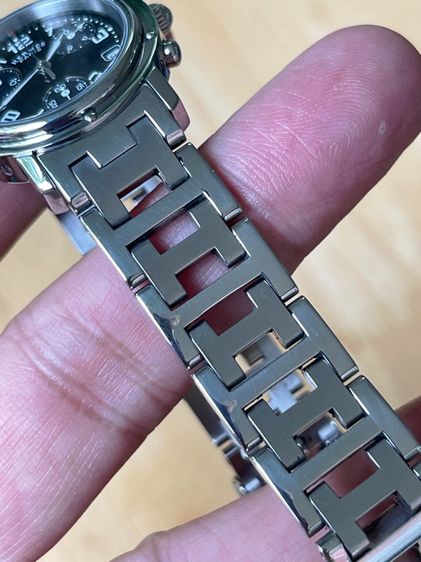 HERMES Watch Clipper Chronograph 31 mm Women s Black Dial CL1.310  รูปที่ 14