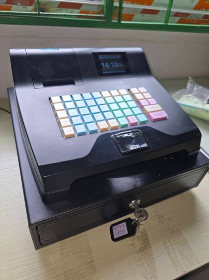 เครื่องบันทึกเงินสด NEOCAL NC-S400T พร้อมลิ้นชักเก็บเงิน (มือสอง สภาพดีมาก) รูปที่ 2