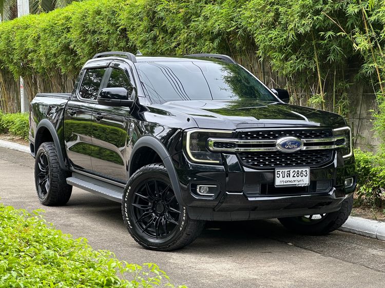 Ford Ranger 2022 2.0 Turbo Hi-Rider XLT Pickup ดีเซล ไม่ติดแก๊ส เกียร์ธรรมดา ดำ