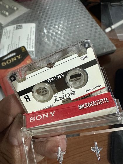 ตลับเทปใหม่ sony microcassette MC-60  เทปคาสเซท รูปที่ 4
