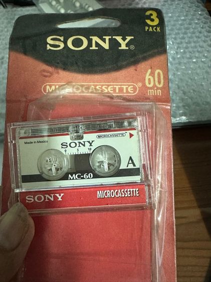 ตลับเทปใหม่ sony microcassette MC-60  เทปคาสเซท รูปที่ 3