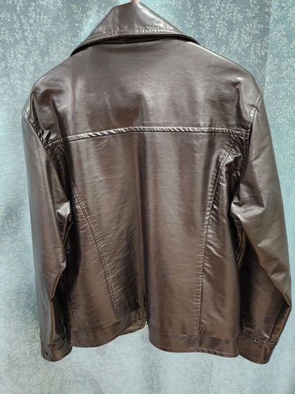 เสื้อหนังแท้ Lee Bros and Company​ สีน้ำตาล ซับในขนนุ่มอย่างดี รูปที่ 4