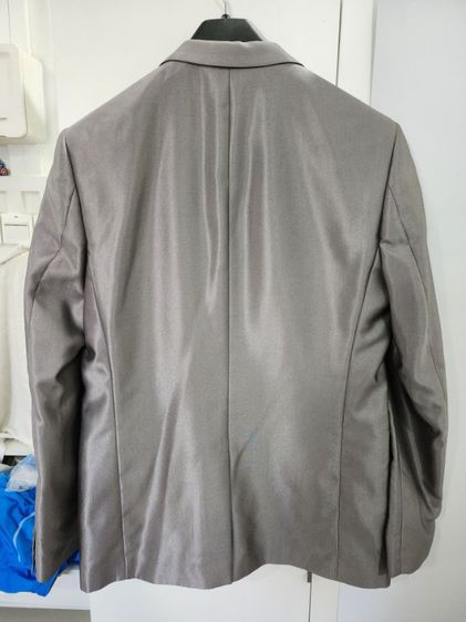 เสื้อสูท XACT สีเทา เงิน ผ้ามันเงา หรูหราไฮโซ รูปที่ 6