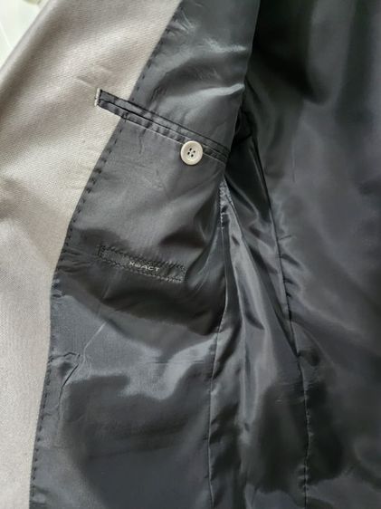เสื้อสูท XACT สีเทา เงิน ผ้ามันเงา หรูหราไฮโซ รูปที่ 4