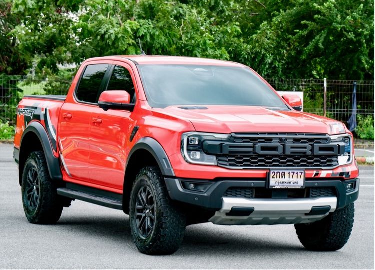 รถ Ford Ranger Raptor 3.0L V6 Twin-Turbo EcoBoost 4x4 สี ส้ม