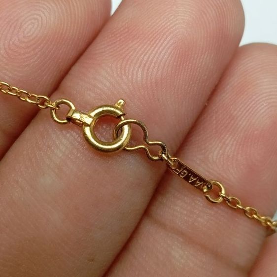 🔖สร้อยคอสีทองเค แต่งใบไม้ตุ้งติ้ง ของจริงสวยมาก งานจากญี่ปุ่น รูปที่ 5