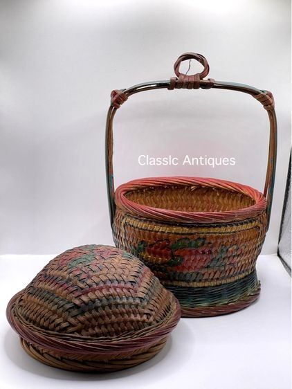 ตะกร้าจีน โบราณเก่าสะสมA13 รูปที่ 6