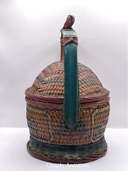 ตะกร้าจีน โบราณเก่าสะสมA13 รูปที่ 3