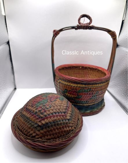 ตะกร้าจีน โบราณเก่าสะสมA13 รูปที่ 12