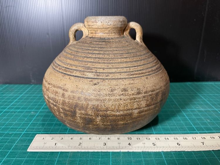 กระปุกใหญ่เคลือบน้ำตาล ศรีสัชนาลัย บ้านป่ายาง รูปที่ 6