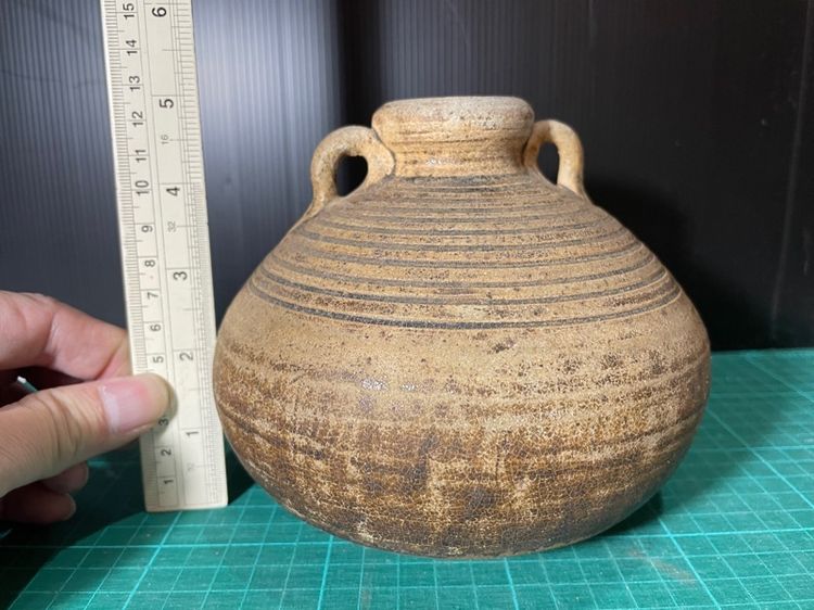 กระปุกใหญ่เคลือบน้ำตาล ศรีสัชนาลัย บ้านป่ายาง รูปที่ 5