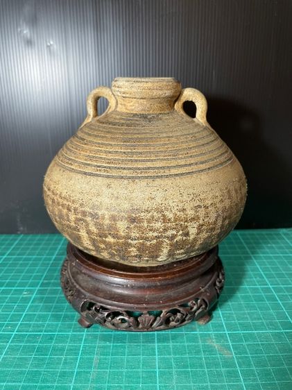 กระปุกใหญ่เคลือบน้ำตาล ศรีสัชนาลัย บ้านป่ายาง