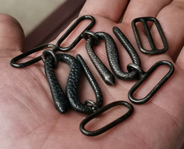 ชุดหัวเข็มขัดเงินแท้ Vintage Snake Belt Buckle Sterling Silver งานนอก งานเก่าโบราณ หาบากสุดๆหนึ่งเดียว ราคาแบ่งปันกันสะสมครับ รูปที่ 6