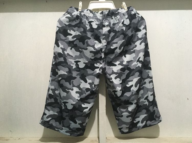 กางเกง ขาสั้น แบรนด์ OUTDOOR สีลายพรางขาวดำ รูปที่ 2