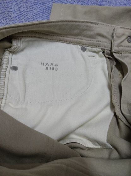 HARA jeans girl มือ2 ของแท้ เอว31 ผ้ายืด นิ่ม ใส่สบาย สีครีม รูปที่ 6